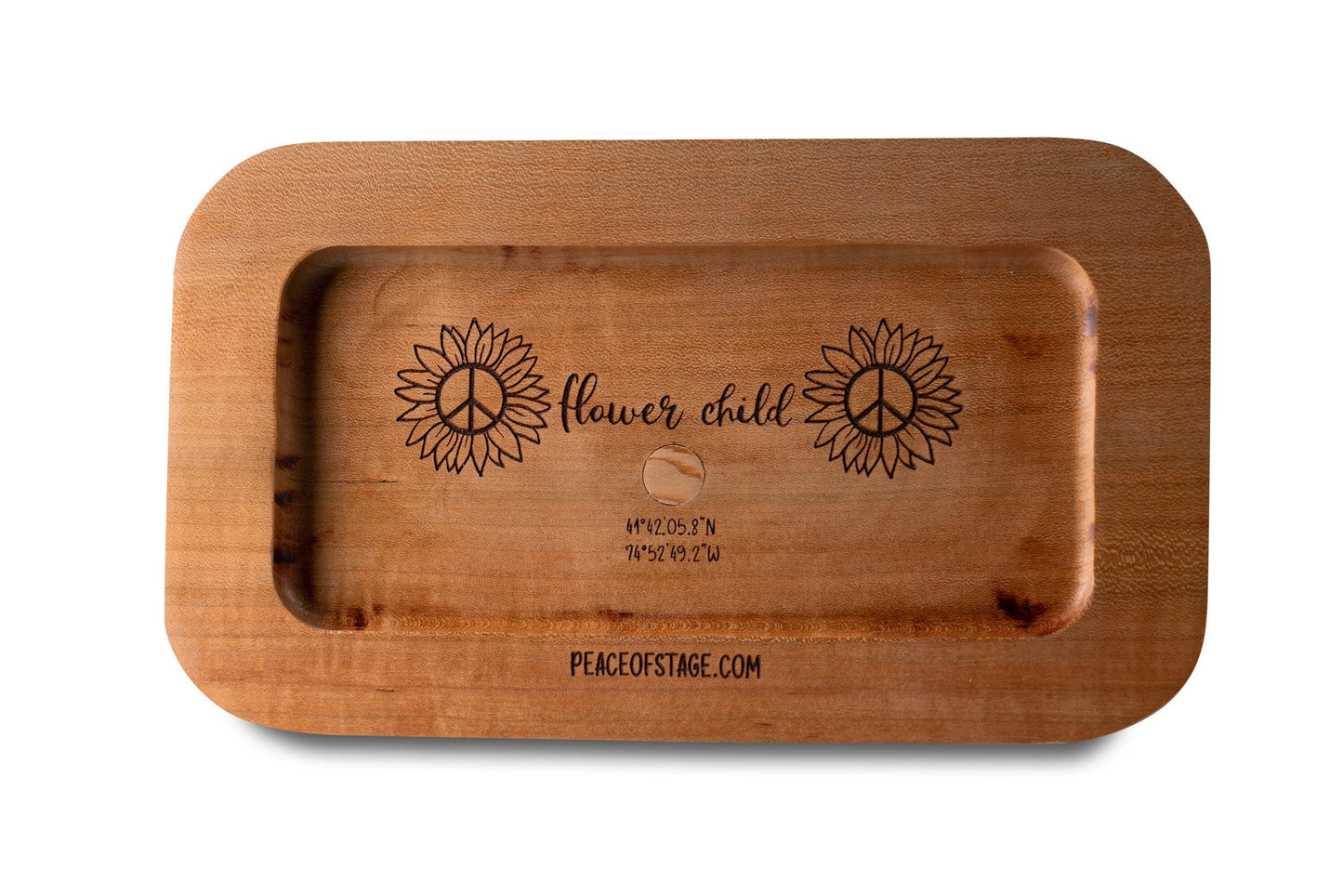 Wooden Cigarette Rolling Trays with Piece of 1969 Woodstock Stage Embedded (Choose From 4 Styles)