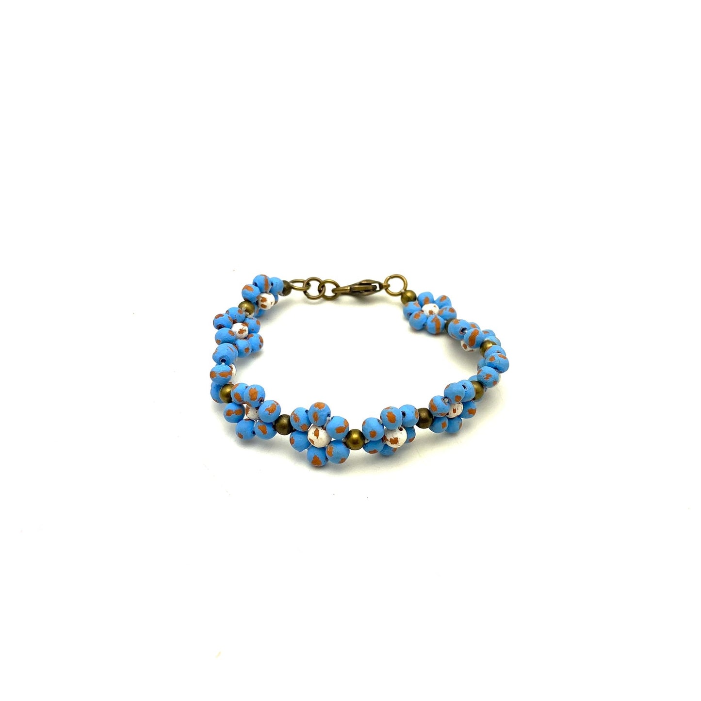 Ceramic Daisy Chain Bracelet