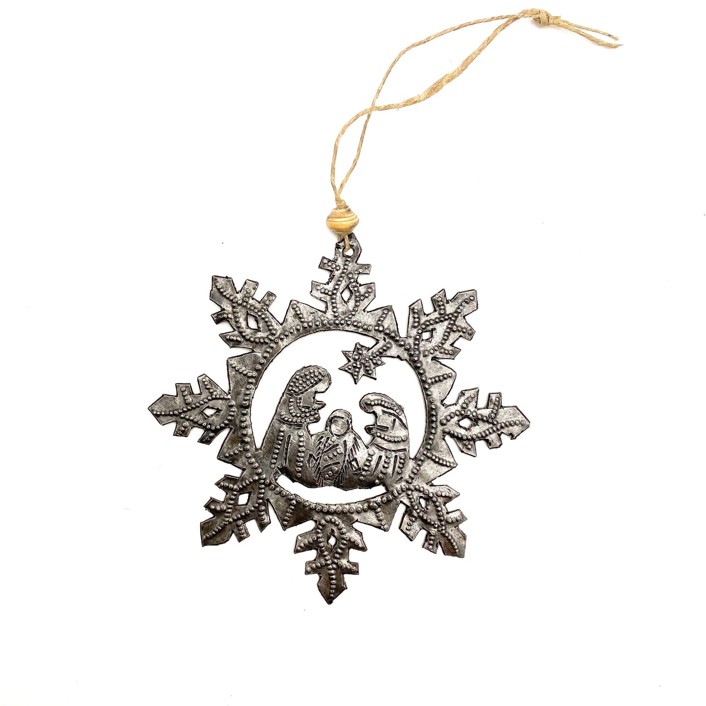 Snowflake Nativity Ornament