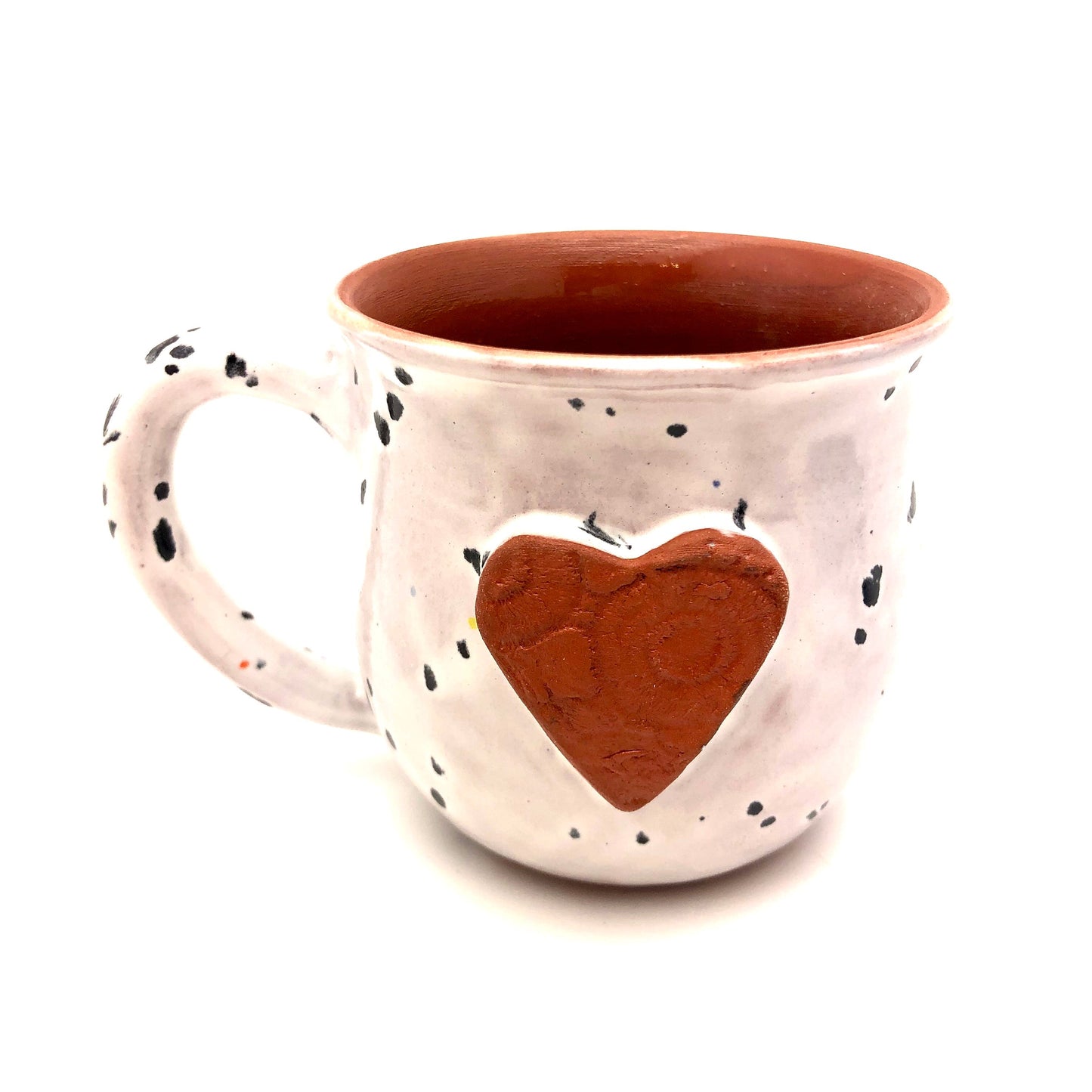 Calliope Heart Mug - Speckled White