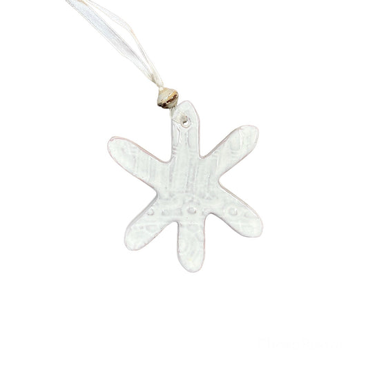 Ceramic Snowflake Ornament