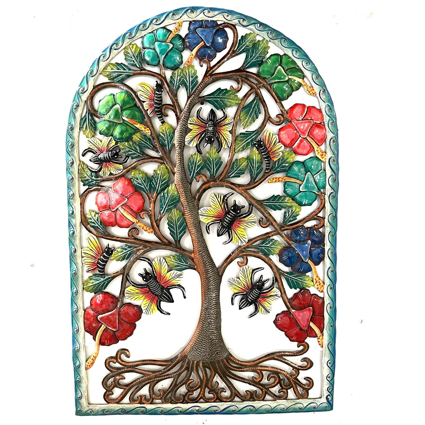 Arched Bee and Hibiscus