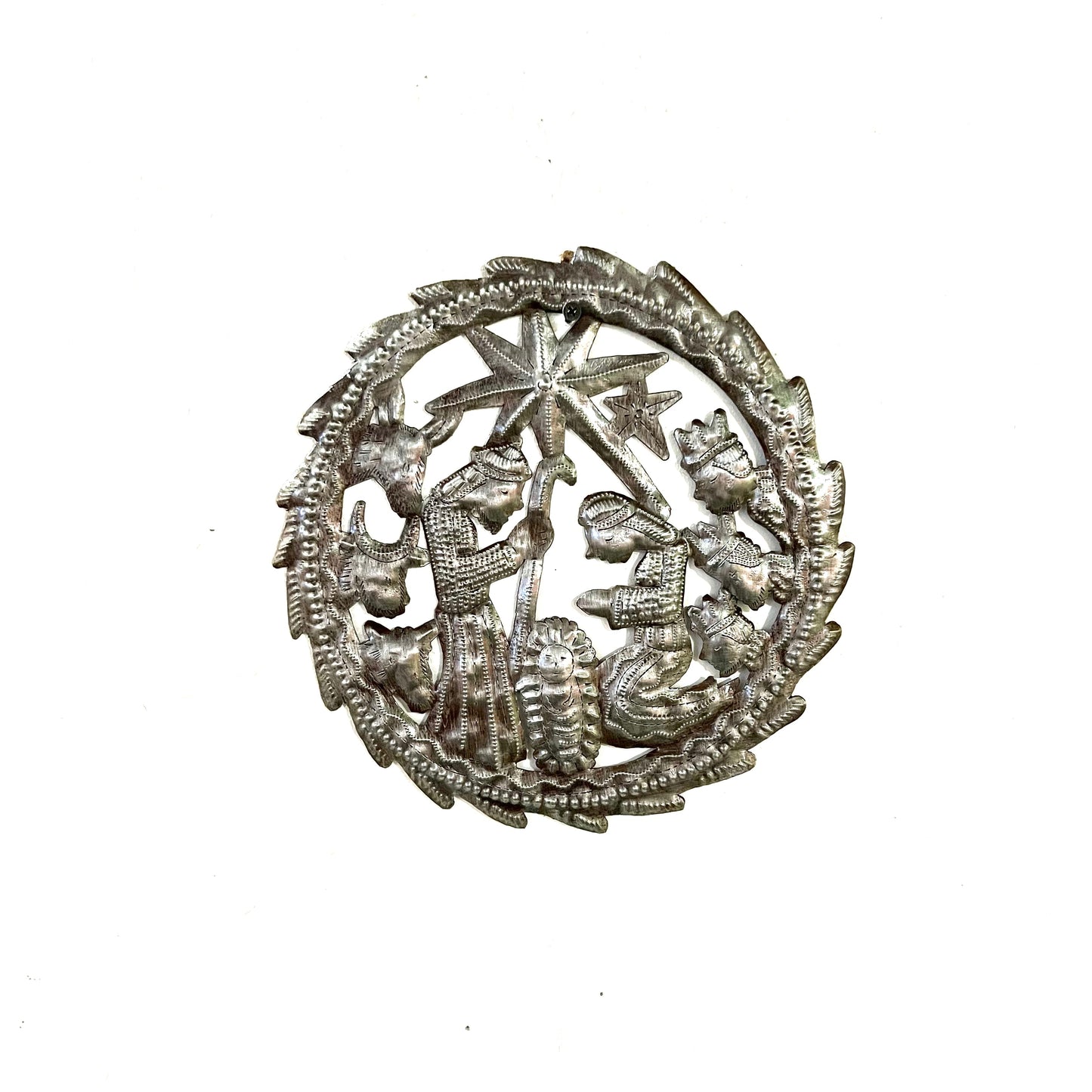 Round Nativity Wall Hanging