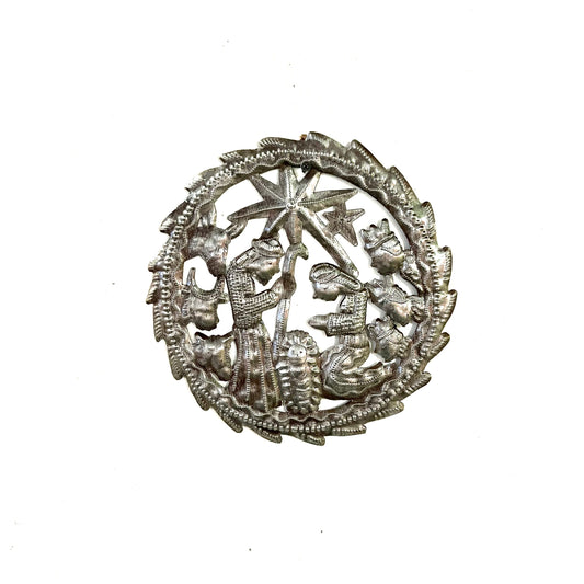 Round Nativity Wall Hanging