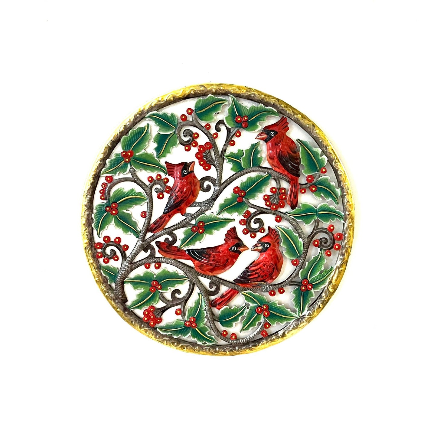 Holly Cardinal Round