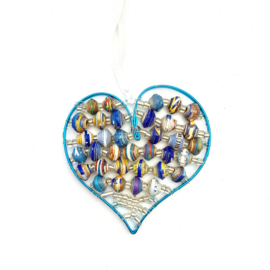 Paper Wire Heart Ornament