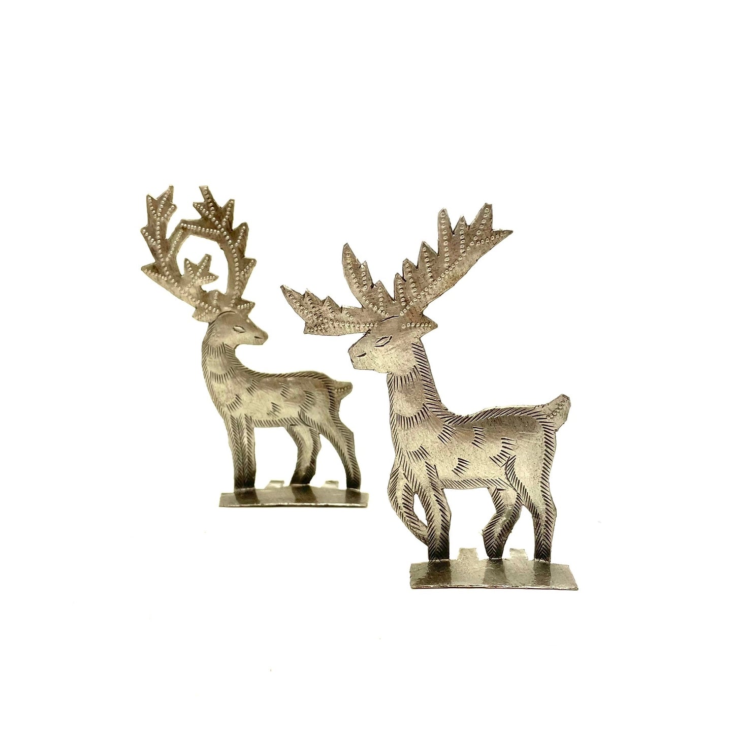 Mini Pair of Standing Reindeer
