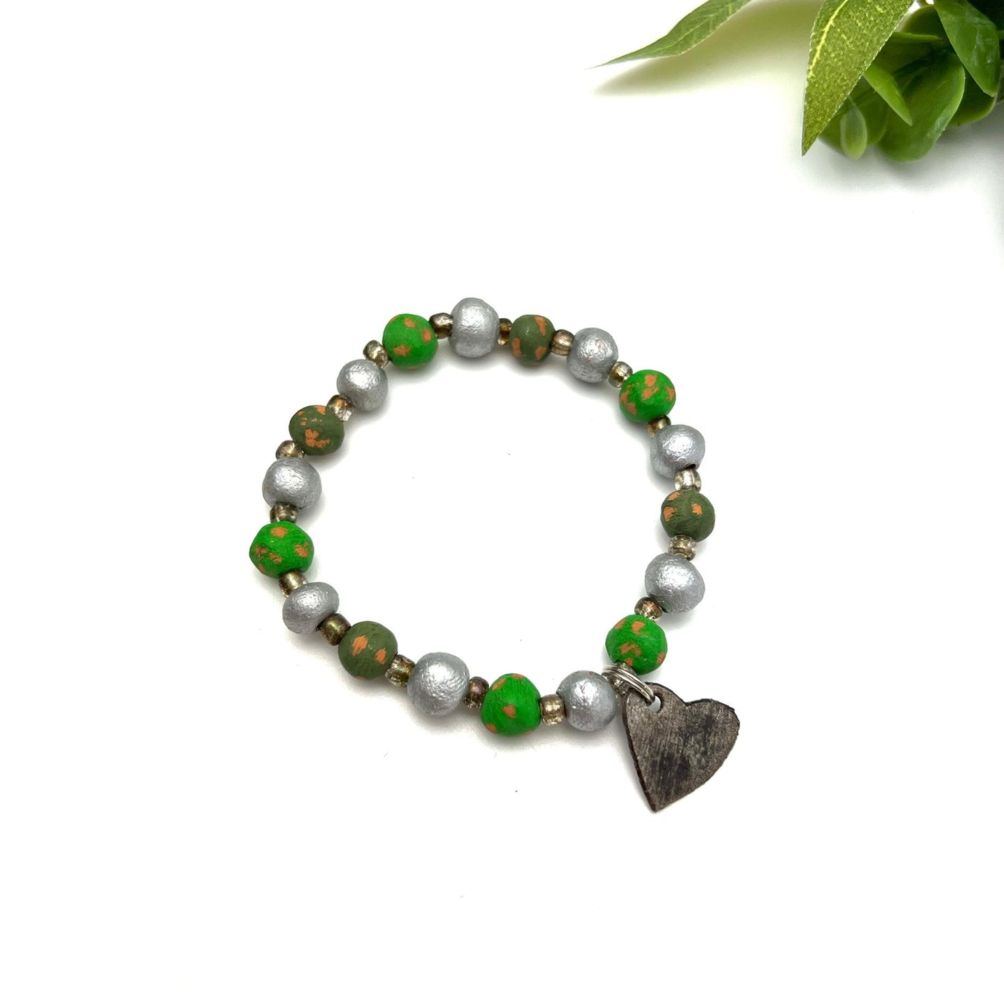 Green Hearts Bracelet