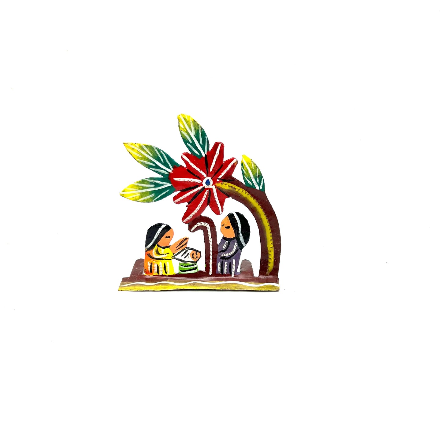 Mini Painted Sheltered Standing Nativity