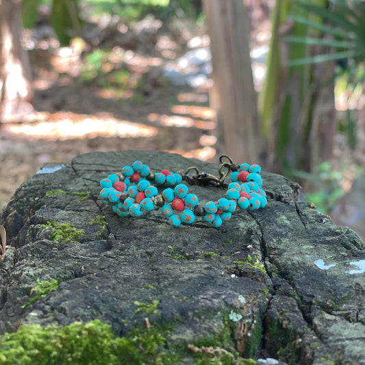 Ceramic Daisy Chain Bracelet