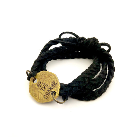 "Be the Change" Wrap Bracelet