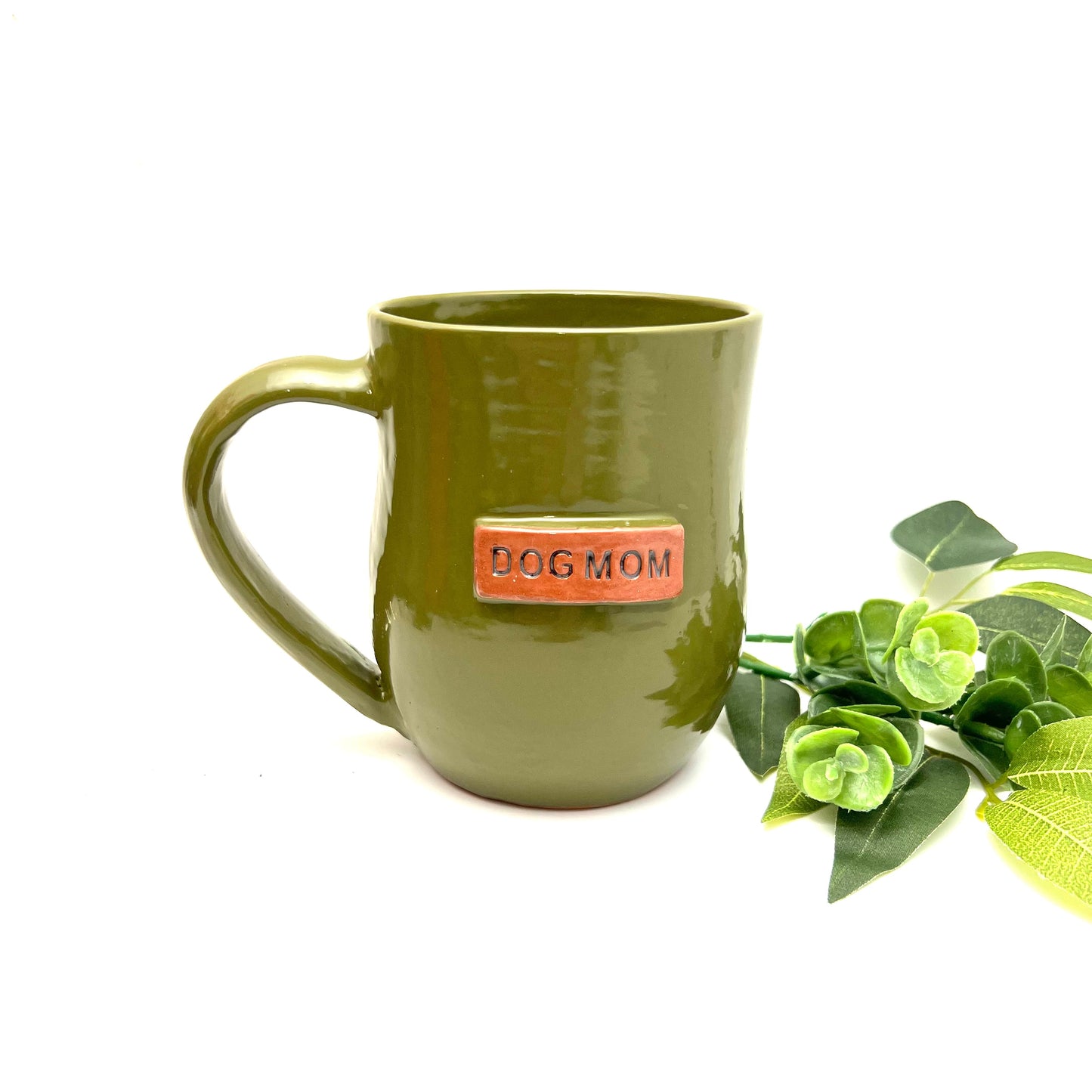 Dog Mom Mug - Frog Pond Green