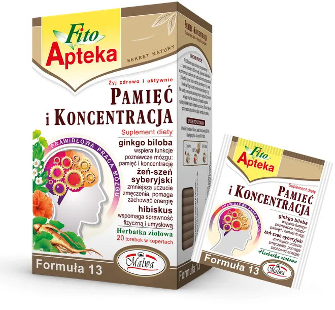 MALWA Fito Apteka Memory and Concentration 20 Tea bags