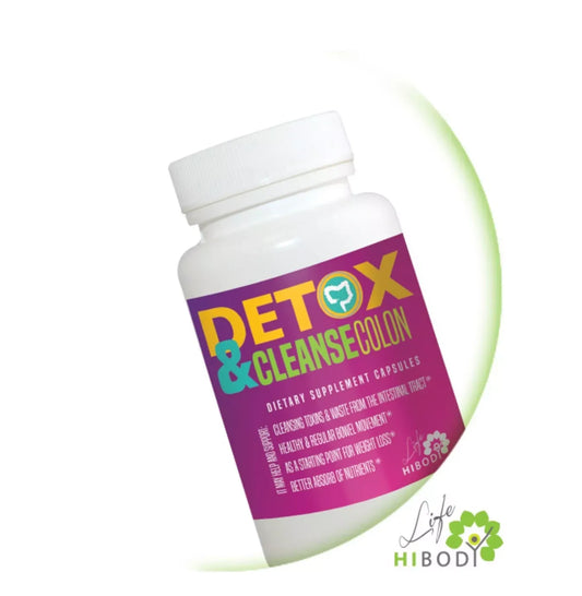 Hibody Detox & Cleanse Colon Supplement – Supports Digestive Health, Natural Detoxification & Fast Results