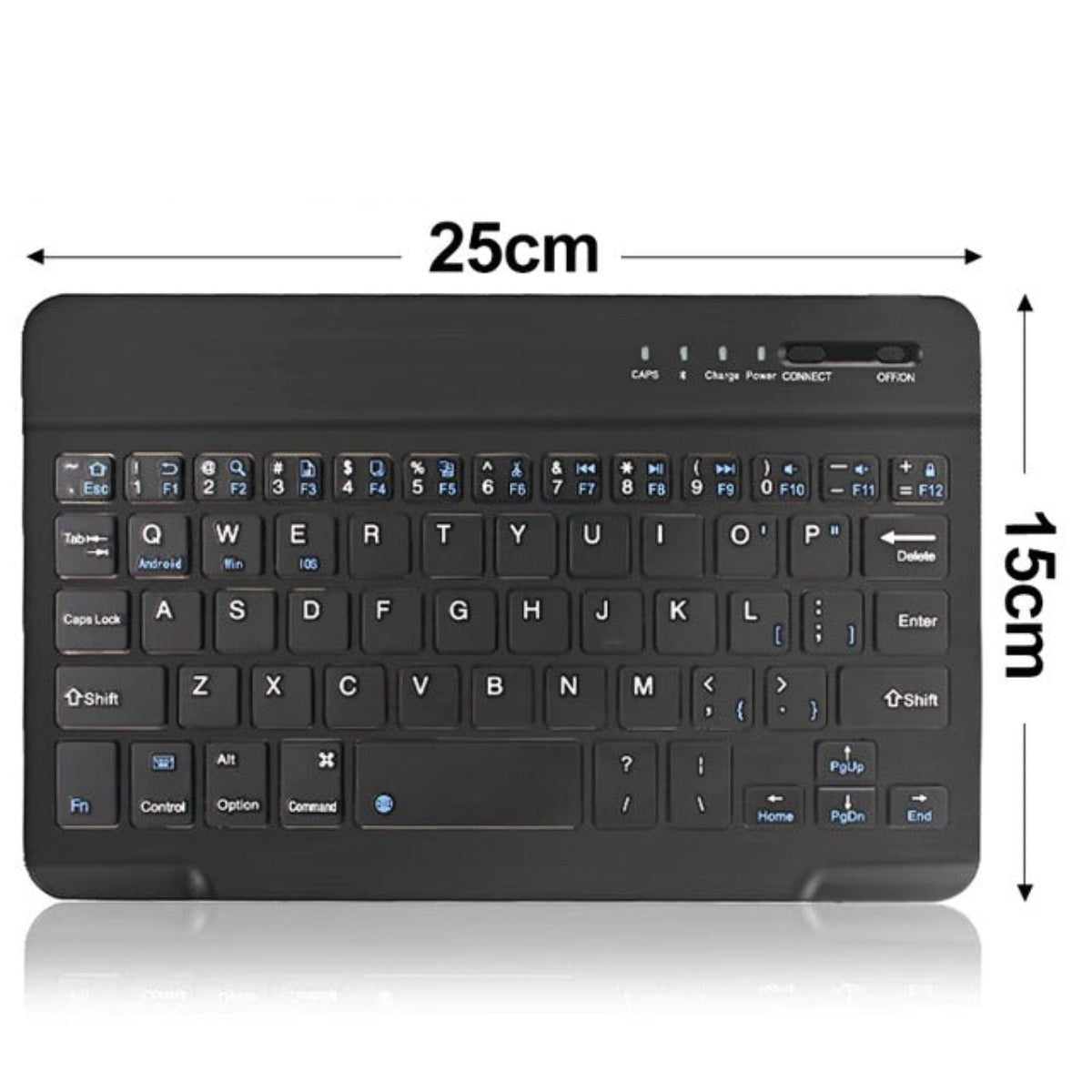 Ultra Slim Wireless Bluetooth Aluminum Gaming Keyboard