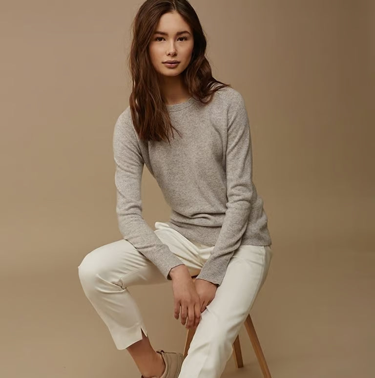 High Quality Warm Cashmere sweaters knitted Pullovers O-neck
