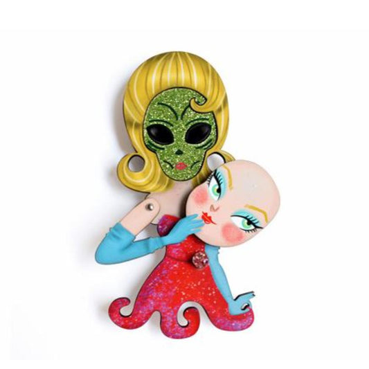 Undercover Martian Brooch by Laliblue