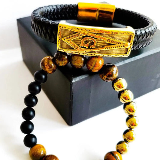 Men's "Motivated" Masonic Bracelet set