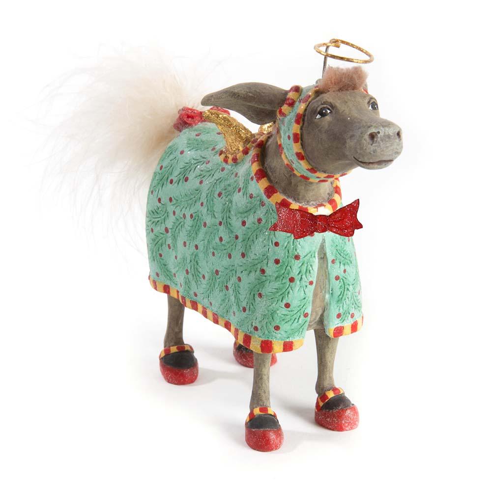 Nativity David Donkey Ornament by Patience Brewster