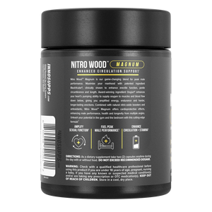 🔥 InnoSupps Nitro Wood Magnum | Enhanced Circulation Flow Support | Muscle Growth & Stamina | 60 Capsules