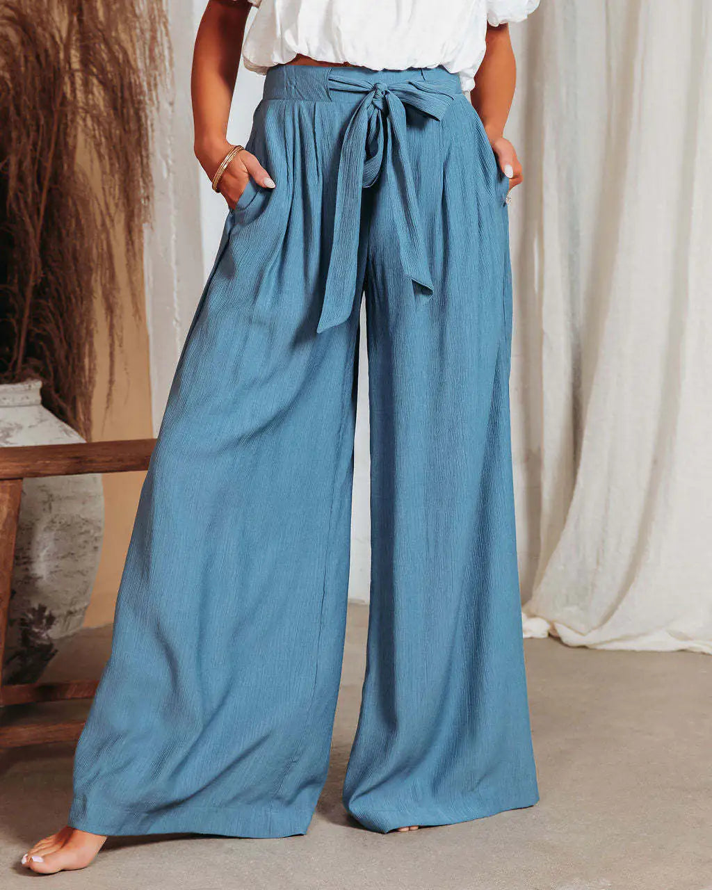 Summer Women's Plus Size Wide-Leg Sleep Pants