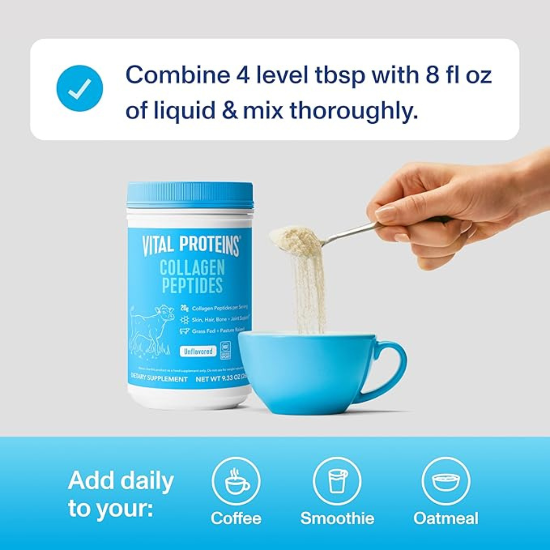 VitaI Proteins | Collagen Peptides | 20g Collagen Peptides Per Serving (24 Ounce (1.5 LBS), Unflavored