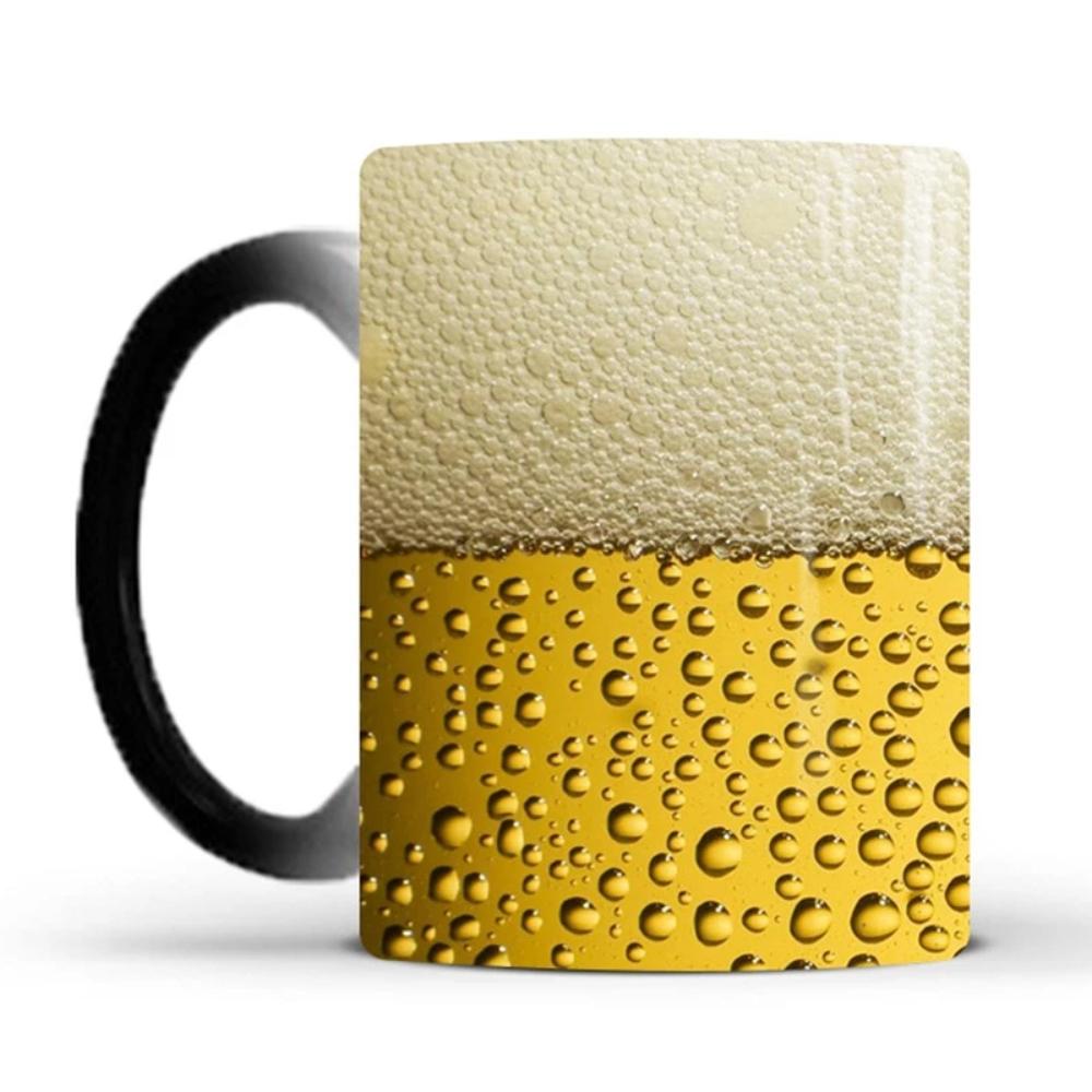 Magical Color Changing Heat Sensitive Beer Theme Ceramic Mug