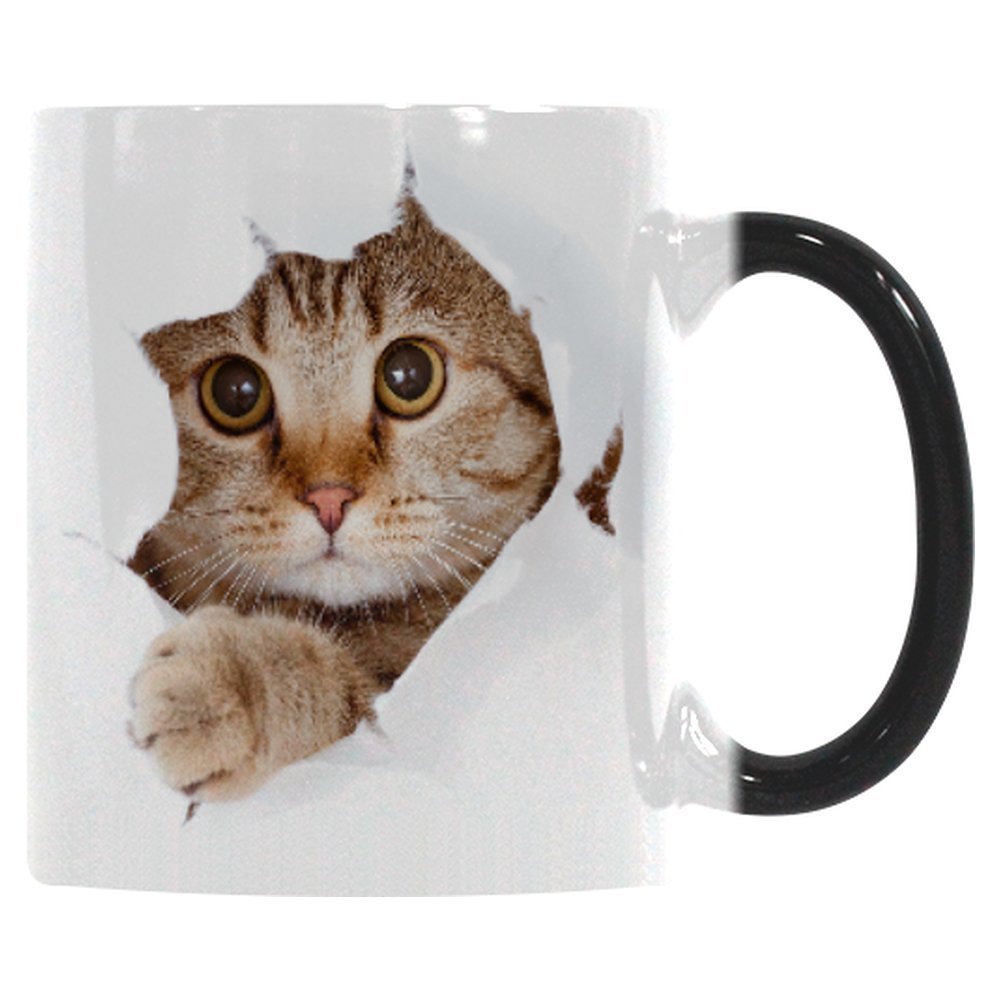 Adorable Cute Lovely Cat Colorful Changing Ceramic Coffee Mug