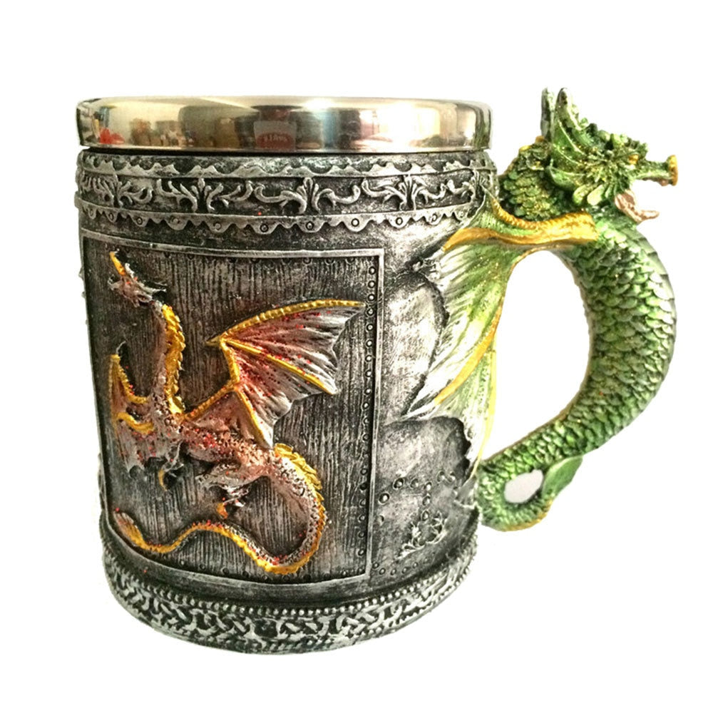 3D Dragon Theme Stainless Steel 12oz  Mug
