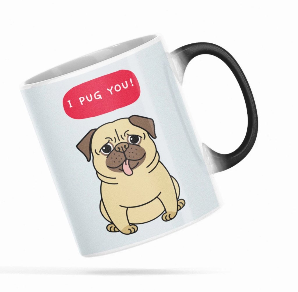 I PUG You Puppy Heat Sensitive Color Changing Mug