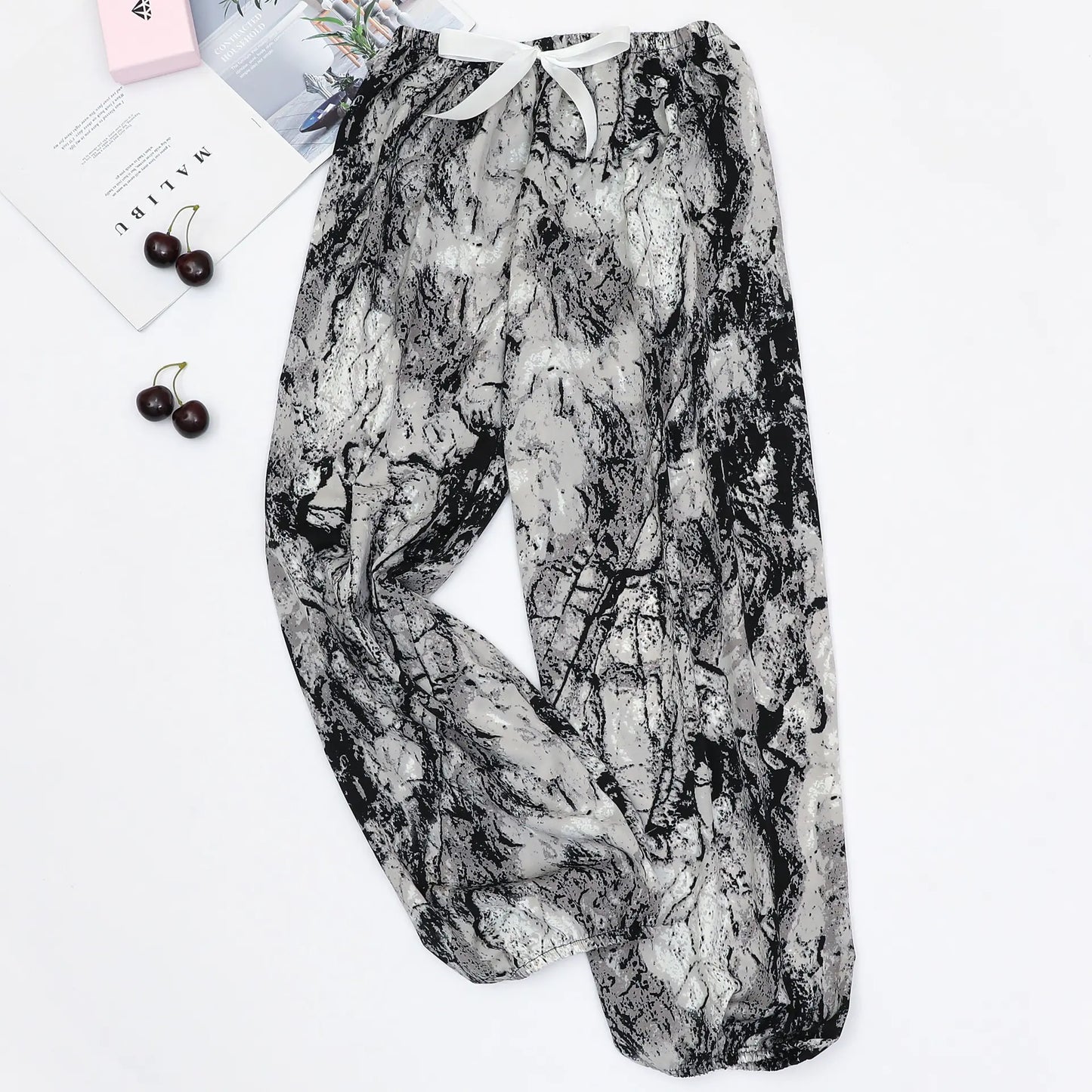 Summer Women's Ice Silk Loose Lantern Pants (Plus Size)