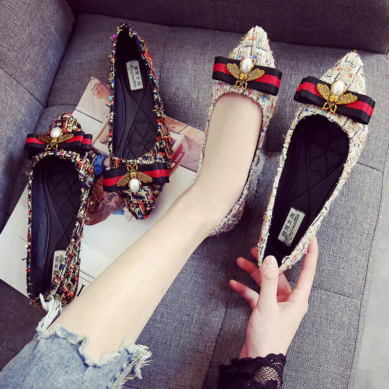 New Style  Versatile Women’s Pointed Toe Flats Versatile