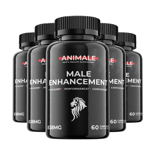 5-Pack Animale Pills - Animale Male Support Supplement - 300 Capsules