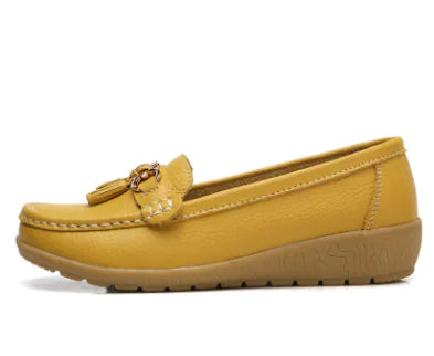 Casual Flat Shoes for Women - Genuine Leather