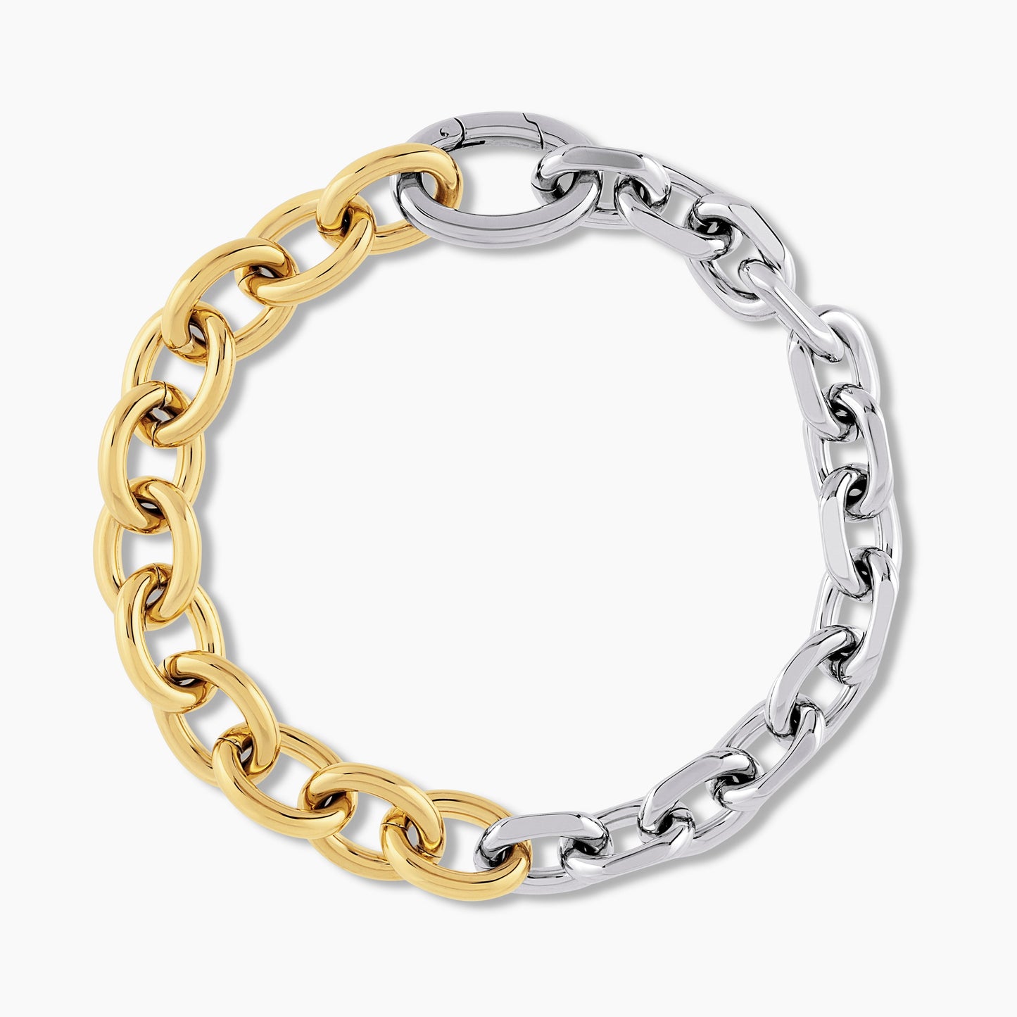 XL Two-Tone Link Chain x Bracelet