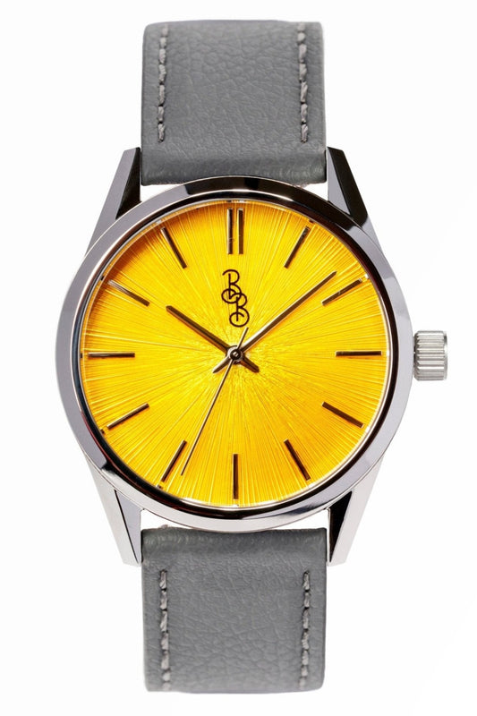 Yellow Sunburst Watch