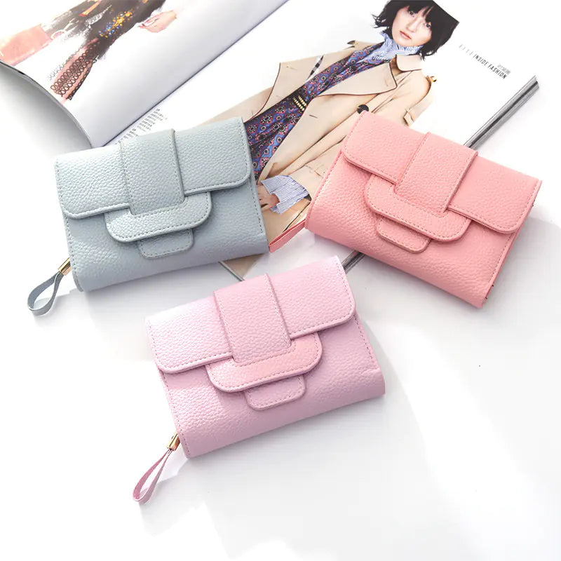 Fashionable Ladies Wallet with Lychee Pattern Design