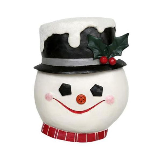 Vintage Frosty Snowman Paper Mache 21" Wall Decor