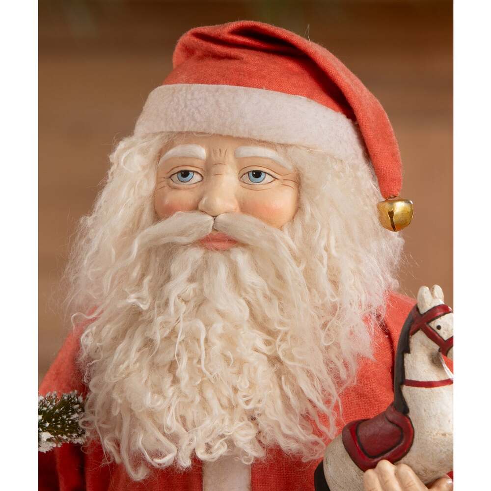 Vintage Santa with Toy Horse by Bethany Lowe Designs