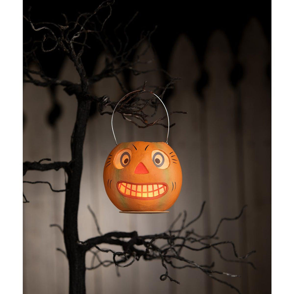 Vintage Striped Pumpkin Bucket by Bethany Lowe Designs