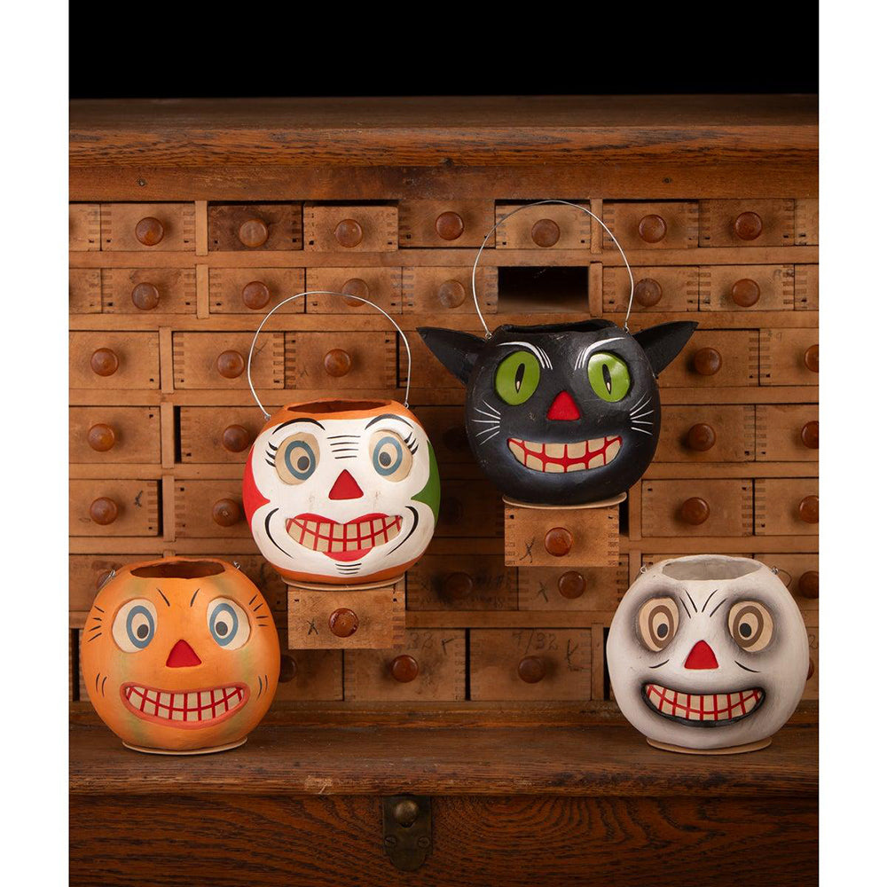 Vintage Striped Pumpkin Bucket by Bethany Lowe Designs