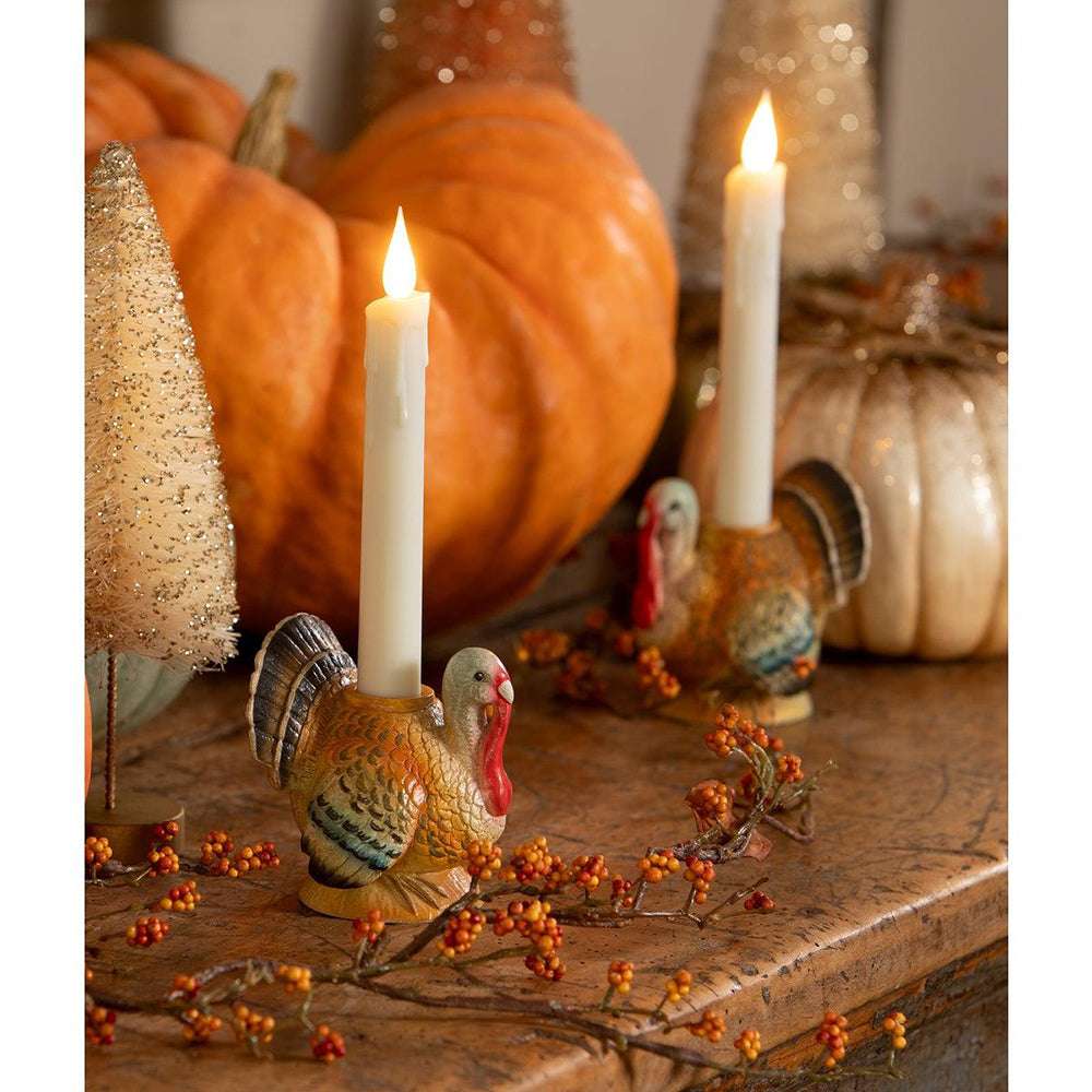 Vintage Turkey Candlestick by Bethany Lowe Designs