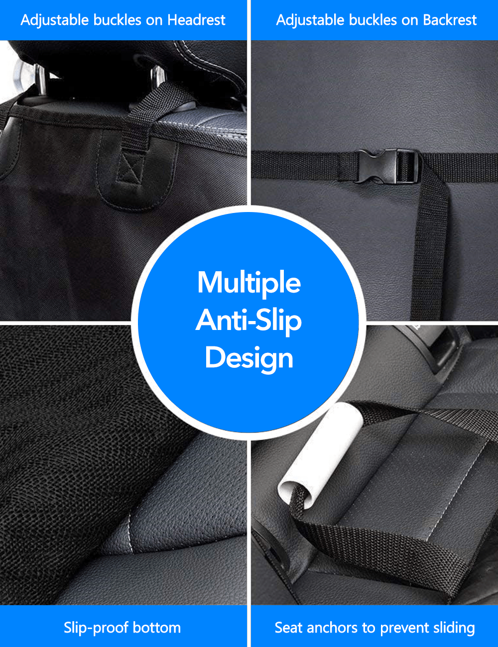 Waterproof Car Dog Seat Cover for Tesla Model Y/3/S/X/Cybertruck