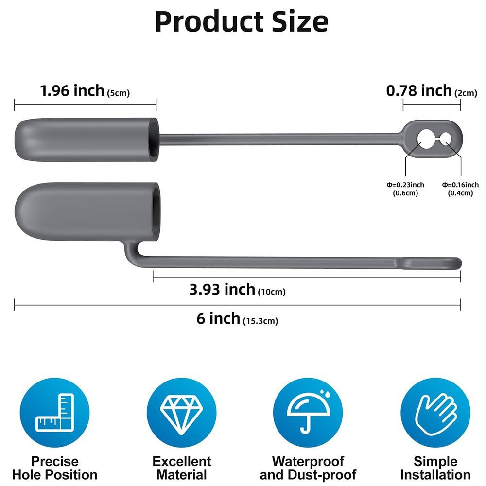 Waterproof Silicone Cable End Caps for Starlink Gen 3/Gen 2 (2 Pcs)