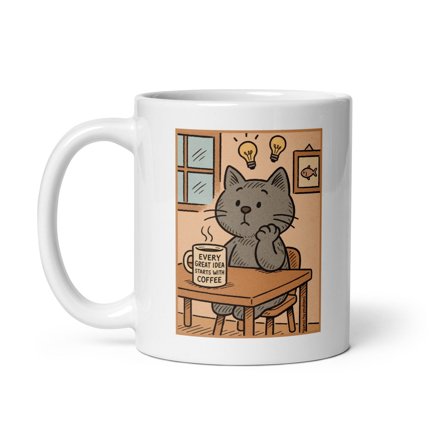 Great Idea's Start with Coffee Novelty Coffee Mug