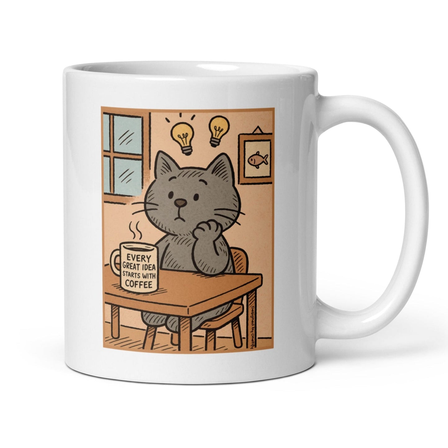 Great Idea's Start with Coffee Novelty Coffee Mug