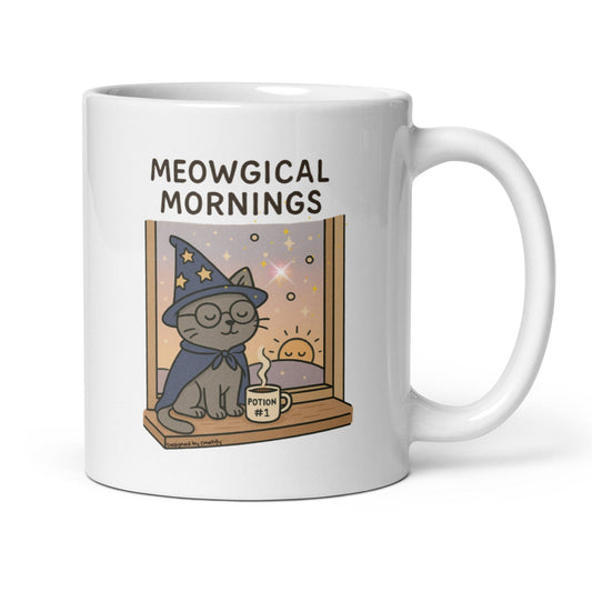 Meowgical Mornings Novelty Mug