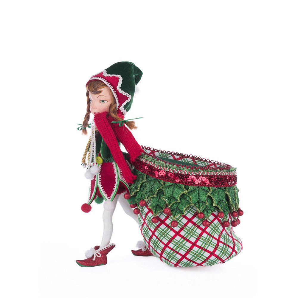 Winter Snowdrop Elf With Bag by Katherine's Collection