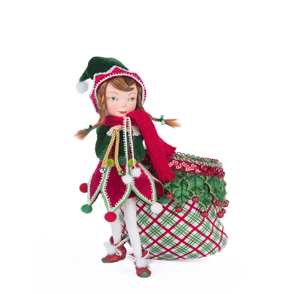 Winter Snowdrop Elf With Bag by Katherine's Collection