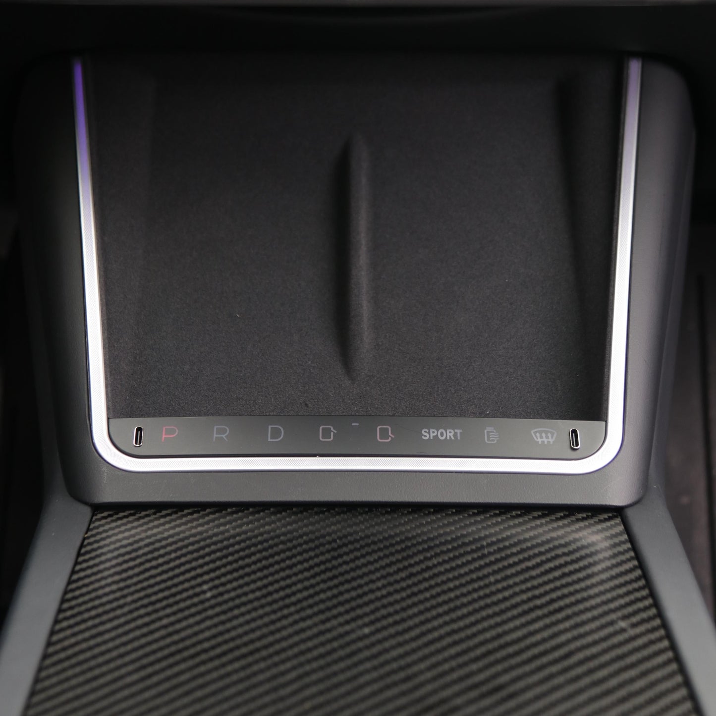 Wireless Charging Smart Button with Ambient Light for Model 3 Highland & New Model Y